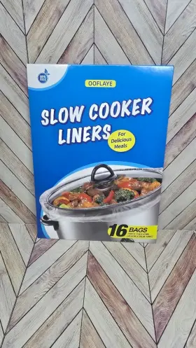 Ooflaye 744110968972 Slow Cooker Liners Pot Disposable Cooking Bags 11x16 Bpa Free 16 Ct New