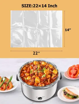 Ooflaye 744759264350 20 Slow Cooker Liners For 6-10 Quart Pots Xl Bpa Free Fits Oval And Round Cookers #3