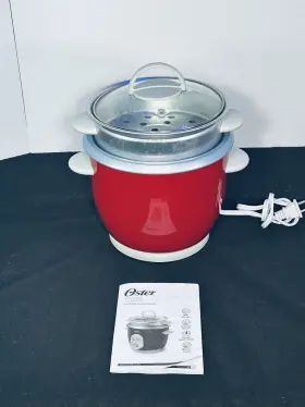 4722-000 Oster 4722 6-cup Rice Cooker And Steamer/ Red With Box Inst. Manual #2