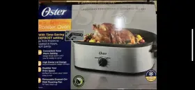 Ckstrs18-vhd-d Oster 24 Pound Turkey Roaster Oven 18-quart 4-in-1 Stainless