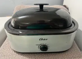 Ckstrs18-vhd-w Oster 18 Quart Roaster Oven With Lid And Rack 1450w Silver