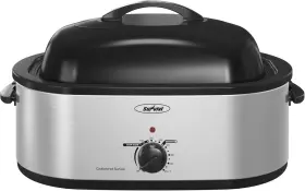 Outdoor 744110368369 24lb 20-quart Roaster Oven Electric With Self-basting Lid Turkey