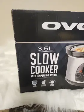 Sl035abr Ovente 317866 3.5l Slow Cooker With Tempered Glass Lid #2