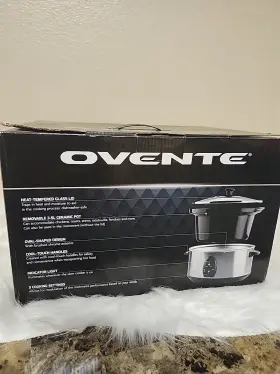 Sl035abr Ovente 317866 3.5l Slow Cooker With Tempered Glass Lid #3