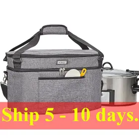 Crock-6-8 P09o8i76543 Homest Slow Cooker Bag For Quart Insulated Travel Carrier With Easy