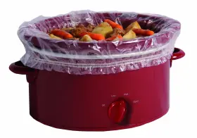 Pansaver 658128433158 Slow Cooker Liners With Sure Fit Band Disposable Bag For Cooking 4 C