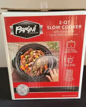 Inv10025 Parini New Cookware 2- Quart Slow Cooker Removable Oven-safe Stoneware Gift Idea #3