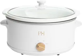 Ph12896-1 Paris Hilton 6-quart Manual Slow Cooker Features Three 6 Quarts White Ph12896-1 Paris Hilton 6-quart Manual Slow Cooker Features Three 6 Quarts White