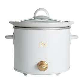 Ph13389 Paris Hilton 3.5-quart Manual Slow Cooker Features Three 3.5 Quarts White