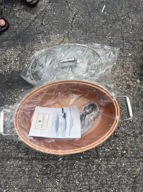 Lmr001a Paula Deen Dean 8.5 Quart Stainless Steel Electric Oval Roaster New