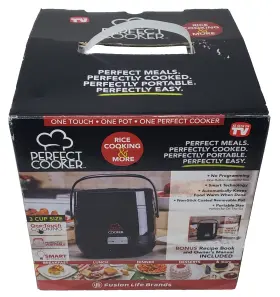 Perfect Cooker 752356809584 Fusion Life Brands 3 Cup Touch Rice And More Unused Portable Size
