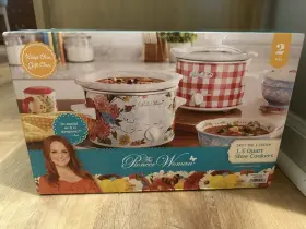 Pioneer Woman 136211223001 The Sweet Romance 1.5 Quart Mini Slow Cookers Set Of 2