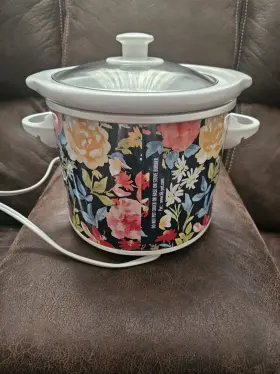 33016a Pioneer Woman - Hamilton Beach Fiona Floral 1.5 Quart Crock Pot Ex Cond #3