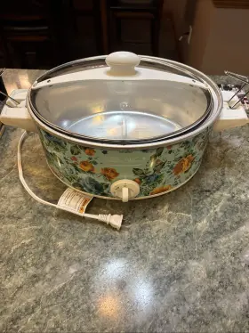 33369 Pioneer Woman Hamilton Beach/pioneer Rare Rose Shadow 6- Quart Slow Cooker- No White Pot