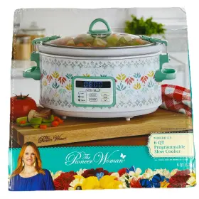 Pioneer Woman 972267520284 Meandering Geo 6 Quart Digital Programmable Slow Cooker New In Box