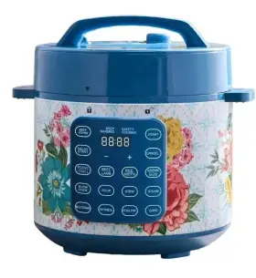 Pw8443445014-01 Pioneer Woman Fancy Flourish 6-quart Pressure Cooker Touch Control #2 Pw8443445014-01 Pioneer Woman Fancy Flourish 6-quart Pressure Cooker Touch Control #2