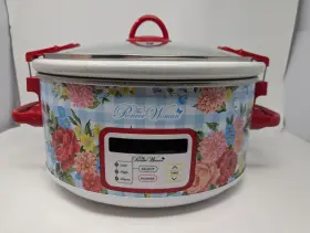 Pwf136211223001 Pioneer Woman The Sweet Rose 6-quart Digital Slow Cooker Floral Design Complete