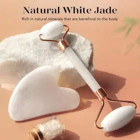 Pwf136211223002 Pioneer Woman Jade Roller And Gua Sha Set Face Facial Tools For Skin Care Rou #2