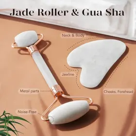 Pwf136211223002 Pioneer Woman Jade Roller And Gua Sha Set Face Facial Tools For Skin Care Rou #3