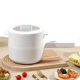 Pondi 797734126655 2l Electric Hot Pot And Steamer Mini Multi-function Ramen Cooker Adj