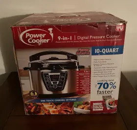 Wal4 Power Cooker 10-quart Digital Pressure - Silver Mint In Sealed Box