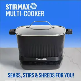 Mc107d-1gp Power Xl Stirmax 7.5 Quart Multi-cooker With Auto Stir/shred Paddle And 9 Presets #3