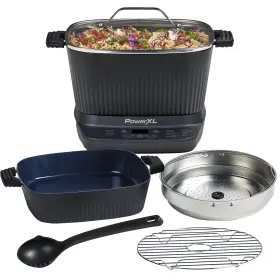 Powerxl 027043003041 7.5 Quart Digital Multi-cooker Auto Stir Pot 9-in-1 Programmable Cooker Skillet