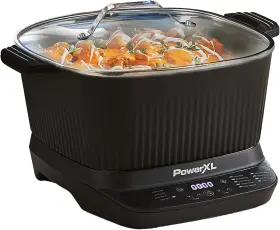 Mc107d-7gptv Powerxl Stirmax Deluxe 7.5 Quart Digital Multi-cooker With Automatic Paddle To Stir And #2