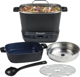 Mc107d-7gptv Powerxl Stirmax Deluxe 7.5 Quart Digital Multi-cooker With Automatic Paddle To Stir And