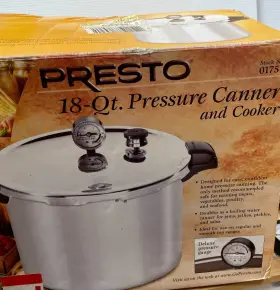 01751 Presto Aluminum 18 Quart Pressure Canner And Cooker Model With Box #2