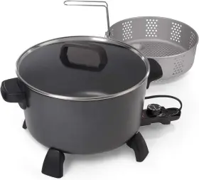 06009-1 Presto National 10-quart Kitchen Kettle Xl Multi-cooker Steamer Deep-fryer