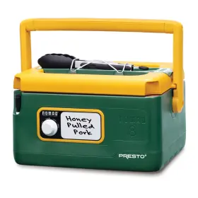 06019 Presto 8-quart Nomad Traveling Slow Cooker Green/gold #2