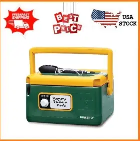 06019 Presto 8-quart Nomad Traveling Slow Cooker Green/gold