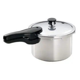 Presto 075741012414 4 Quart Aluminum Pressure Cooker Box Polished Open In Zero Usa