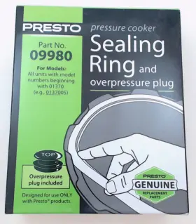 01370 Presto 09980 Pressure Cooker Sealing Ring For Models