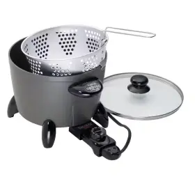 Presto 711181080971 Electric Multi-cooker Adjustable Thermostat Cool-touch Handle Non-stick Finish