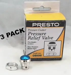 09998 Presto 9998 3 Pk Pressure Cooker Relief Valve