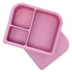 Primastella 850012447825 Unbreakable Silicone Lunch Box For Kids And Adults - Large Plum