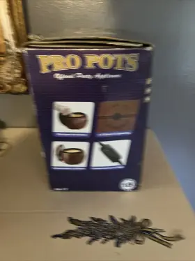 Fb-77 Pro-pot Pp-77 Nib Pots Football Shape 1 Quart Slow Cooker Crock Asca Party Dips #2