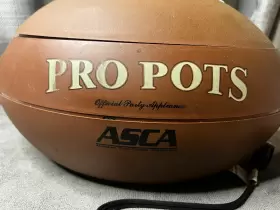 Fb-77 Pro Pots Football Shaped 1.5 Quart Party Slow Cooker Crockpot Brown 14 Inch #2 Fb-77 Pro Pots Football Shaped 1.5 Quart Party Slow Cooker Crockpot Brown 14 Inch #2