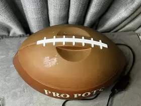 Fb-77 Pro Pots Football Shaped 1.5 Quart Party Slow Cooker Crockpot Brown 14 Inch #3 Fb-77 Pro Pots Football Shaped 1.5 Quart Party Slow Cooker Crockpot Brown 14 Inch #3