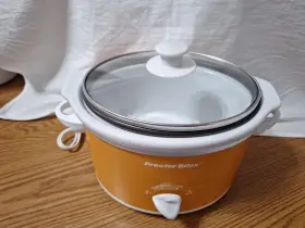 33112y Proctor Silex Slow Cooker 1.5-quart Oval Golden Harvest Color Lid With Gasket #2