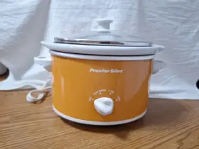 33112y Proctor Silex Slow Cooker 1.5-quart Oval Golden Harvest Color Lid With Gasket