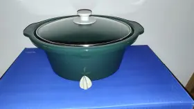 33375 Proctor Silex Slow Cooker 3.5 Quart Ceramic Pot Glass Lid And Knob Parts Only
