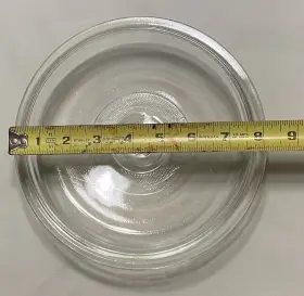 407-9 Pyrex Crock Pot Style 8 1/4 Inch Round Glass Lid Replacement Only - Top Dish Bowl