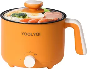 Qk-18f 711181418859 1.5l Electric Hot Pot Cooker Non-stick Dual Power For Ramen Soup Dorm Use New