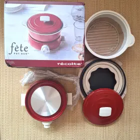 R Colte 582180202734 Us Stock Recolte Pot Duo Fete Electric Multi Cooker Red New