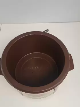 K7533 Regal Vintage Poly Pot Automatic Electric Slow Cooker Chocolate Brown Crock #3
