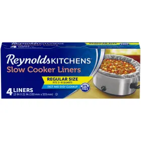 Reynolds Kitchens 426621960769 Slow Cooker Liners Regular Fits 3-8 Quarts 4 Count