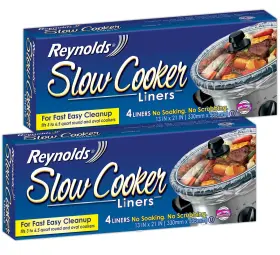 Reynolds Wrap 781147333052 Slow Cooker Liners 2 Pack 8 Total
